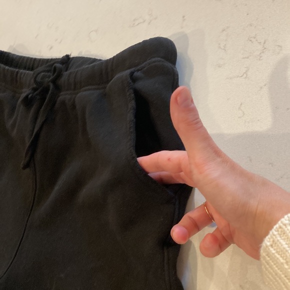 FRANK & EILEEN TEE LAB Black 100% Cotton Cropped Jogger Size L - Picture 7 of 9